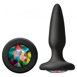 Anal Plug Glams Mini Rainbow Multicolor pe Vibreaza.ro