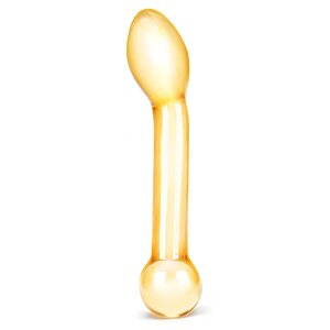 Anal Plug Honey Dripper Glass Galben pe Vibreaza.ro