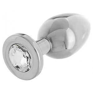 Anal Plug Jewel Steel Argintiu pe Vibreaza.ro