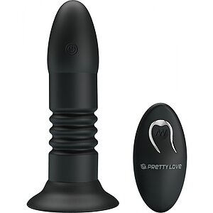 Anal Plug Pretty Love Magic Jingers Negru pe Vibreaza.ro