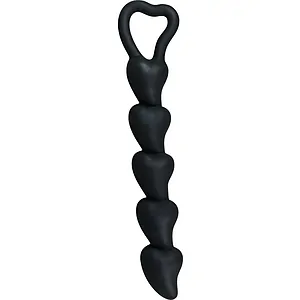 Anal Plug Silicone Hearts Negru pe Vibreaza.ro