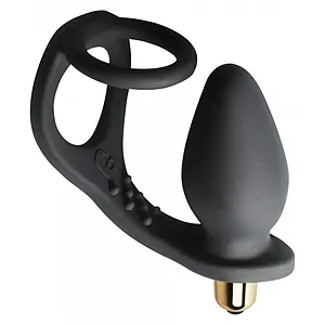 Anal Plug Vibrator cu Inel Ro-Zen Negru pe Vibreaza.ro