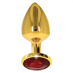 Anal Plug With Diamond Jewel S Auriu pe Vibreaza.ro