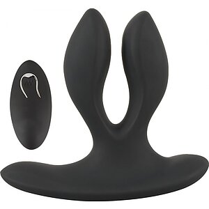 Anal Plug Xouxou Vibrating Expander Negru pe Vibreaza.ro