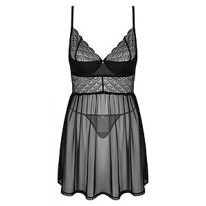 Babydoll Obsessive Chemeris Negru pe Vibreaza.ro