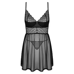 Babydoll Obsessive Chemeris Negru pe Vibreaza.ro