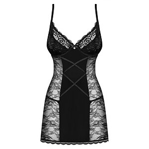 Babydoll Obsessive Laurise Negru pe Vibreaza.ro