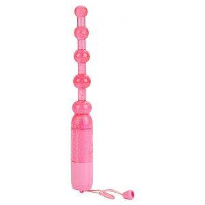 Bile Vibrating Pleasure Beads Roz pe Vibreaza.ro