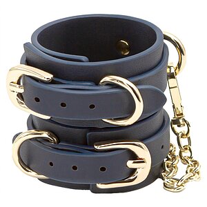 Catuse Bondage Couture Wrist Albastru pe Vibreaza.ro