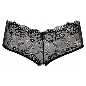 Chilot Amorable Ariella Brief Negru pe Vibreaza.ro