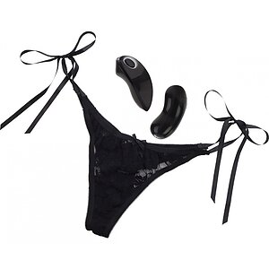 Chiloti Vibratori Little Black Thong pe Vibreaza.ro