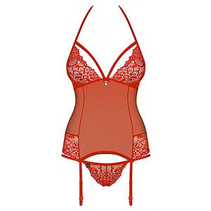 Corset Obsessive 838-COR Rosu pe Vibreaza.ro