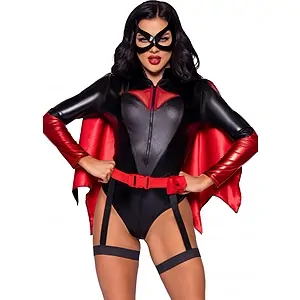 Costum Leg Avenue Bat Woman Bodysuit Negru pe Vibreaza.ro