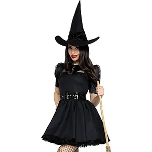 Costum Leg Avenue Bewitching Witch Negru pe Vibreaza.ro