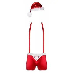 Costum Obsessive Mr Claus Rosu pe Vibreaza.ro