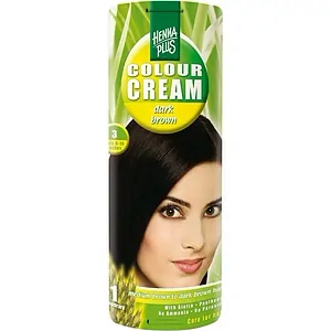 Crema nuantatoare, 3, Colour Cream Dark Brown, Hennaplus, pe Vibreaza.ro