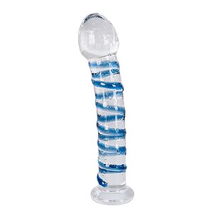 Dildo Arts Clair Bleu Glass Albastru pe Vibreaza.ro