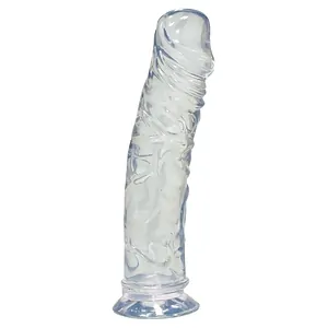 Dildo Crystal Clear Medium Transparent pe Vibreaza.ro