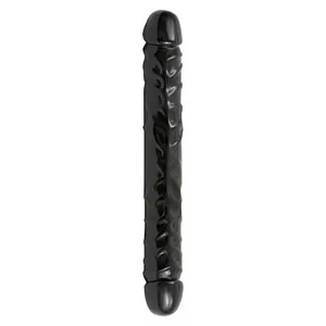 Dildo Double Header Jr. Veined Negru pe Vibreaza.ro