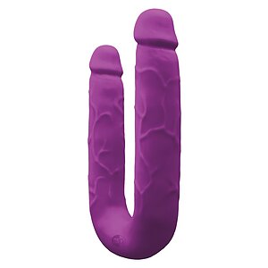 Dildo Dublu Colours DP Mov pe Vibreaza.ro