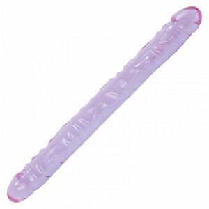 Dildo Dublu Crystal Jellies Mov pe Vibreaza.ro