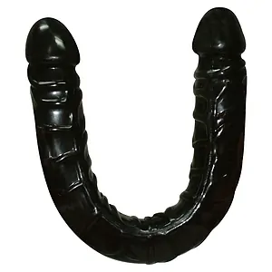 Dildo Dublu Ultra-Dongs Negru pe Vibreaza.ro