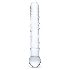 Dildo Glass Callisto Clear Transparent pe Vibreaza.ro