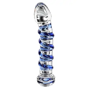 Dildo Glass Worxx Punct G Gemstone Transparent pe Vibreaza.ro