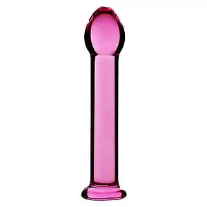 Dildo LoveToy Glass Romance Roz pe Vibreaza.ro