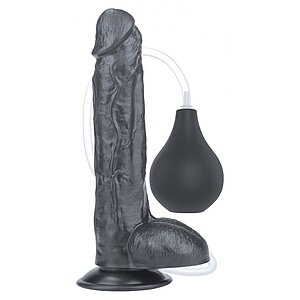 Dildo Realistic Cu Ejaculare Extreme 10inch Negru pe Vibreaza.ro