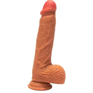 Dildo Realistic Dual Layered 8.8 Inch Maro pe Vibreaza.ro