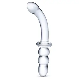 Dildo Ribbed Punctul G Transparent pe Vibreaza.ro