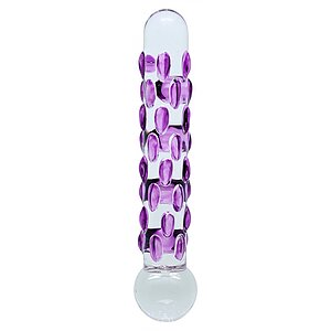 Dildo Sensual Glass Celine Transparent pe Vibreaza.ro