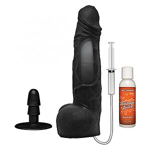 Dildo Squirting Cumplay 10 Inch Negru pe Vibreaza.ro