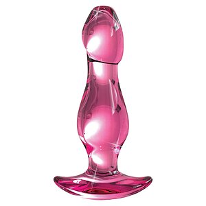 Dildo Sticla Icicles Nr 73 Roz pe Vibreaza.ro