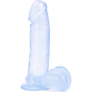 Dildo Strong and Brave Transparent pe Vibreaza.ro