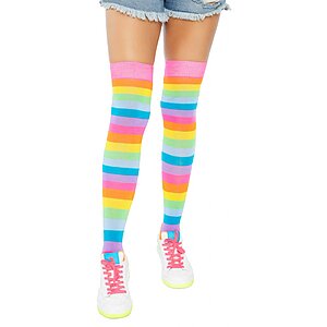 Dresuri Leg Avenue Rainbow Over The Knee Multicolor pe Vibreaza.ro