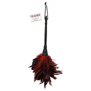 Frisky Feather Duster Rosu pe Vibreaza.ro