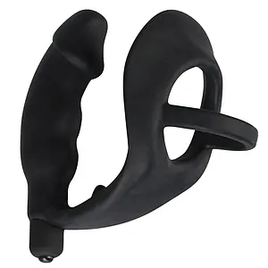 Inel Cu Anal Plug Black Velvets Negru pe Vibreaza.ro