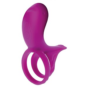 Inel Dubla Stimulare Couples Stimulator Ring Fuchsia pe Vibreaza.ro