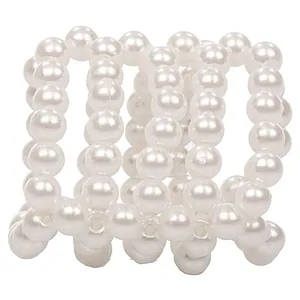 Inel Pearl Stroker Beads Small Alb pe Vibreaza.ro