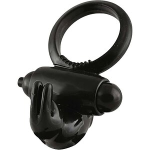 Inel Penis Malesation Vibro-Rabbit-Ring Negru pe Vibreaza.ro