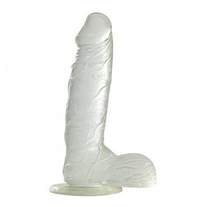 Jelly Dildo Real Rapture Clear Transparent pe Vibreaza.ro