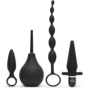 Kit Plug Anal Starter Pleasure Overload Negru pe Vibreaza.ro