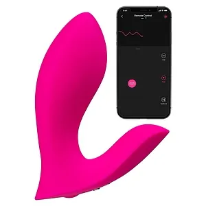 Lovense Flexer Insertable Dual Panty Vibrator Roz pe Vibreaza.ro