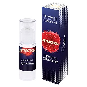 Lubrifiant Attraction Champagne Strawberry pe Vibreaza.ro