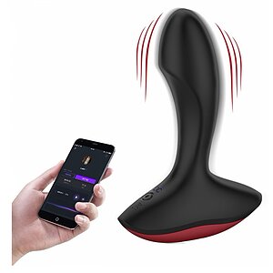 Magic Motion Solstice App Controlled Prostate Vibrator Negru pe Vibreaza.ro