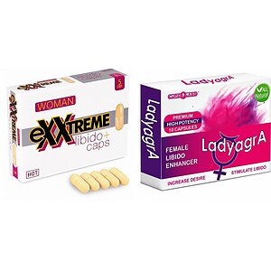 Pachet Capsule Femei eXXtreme Libido Afrodisiac 5buc + Pastile Libido Ladyagra 10buc pe Vibreaza.ro