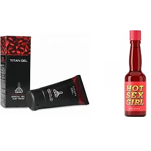 Pachet Crema Marirea Penisului Titan Gel Original 50ml + Afrodisiac Hot Sex Girl 20ml pe Vibreaza.ro