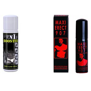 Pachet Crema Pentru Potenta Penis Booster + Spray Pentru Potenta Maxi Erect 907 pe Vibreaza.ro